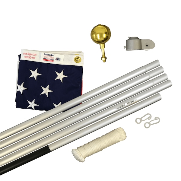 Global Flags Unlimited Homesteader Flagpole Kit With Flag 204287 - main